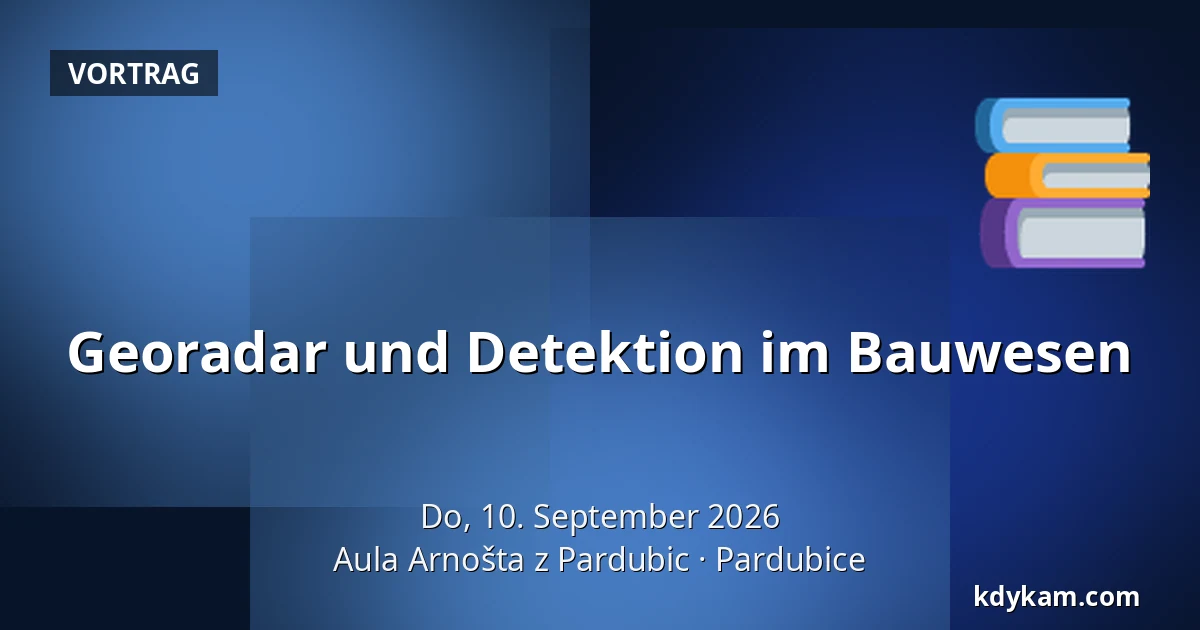 Georadar und Detektion im Bauwesen — Aula Arnošta z Pardubic, Pardubitz
