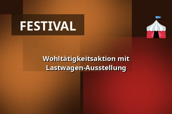 Wohltätigkeitsaktion mit Lastwagen-Ausstellung — Rokycany