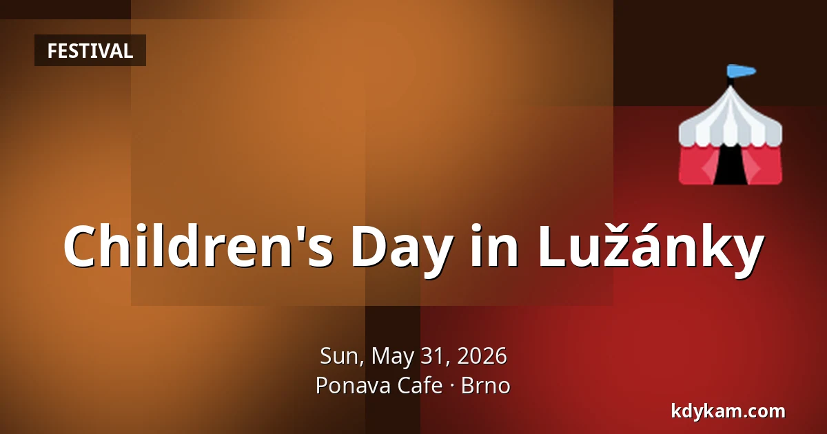 Children's Day in Lužánky — Ponava Cafe, Brno