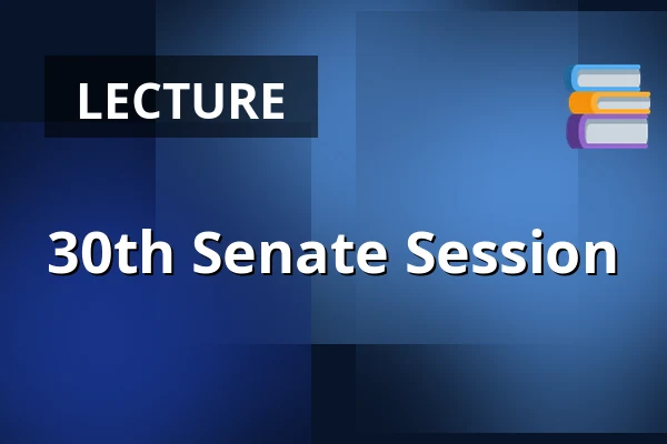 30th Senate Session — Valdštejnské náměstí 17/4, Prague