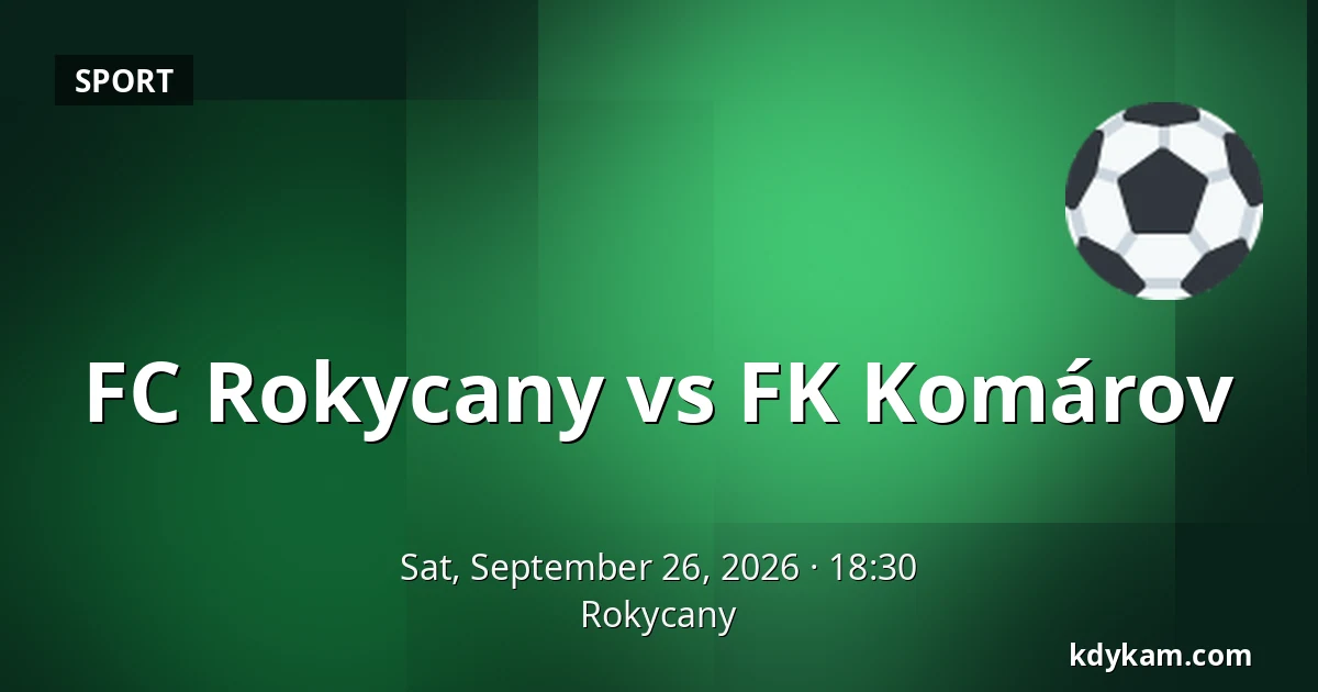 FC Rokycany vs FK Komárov — Rokycany