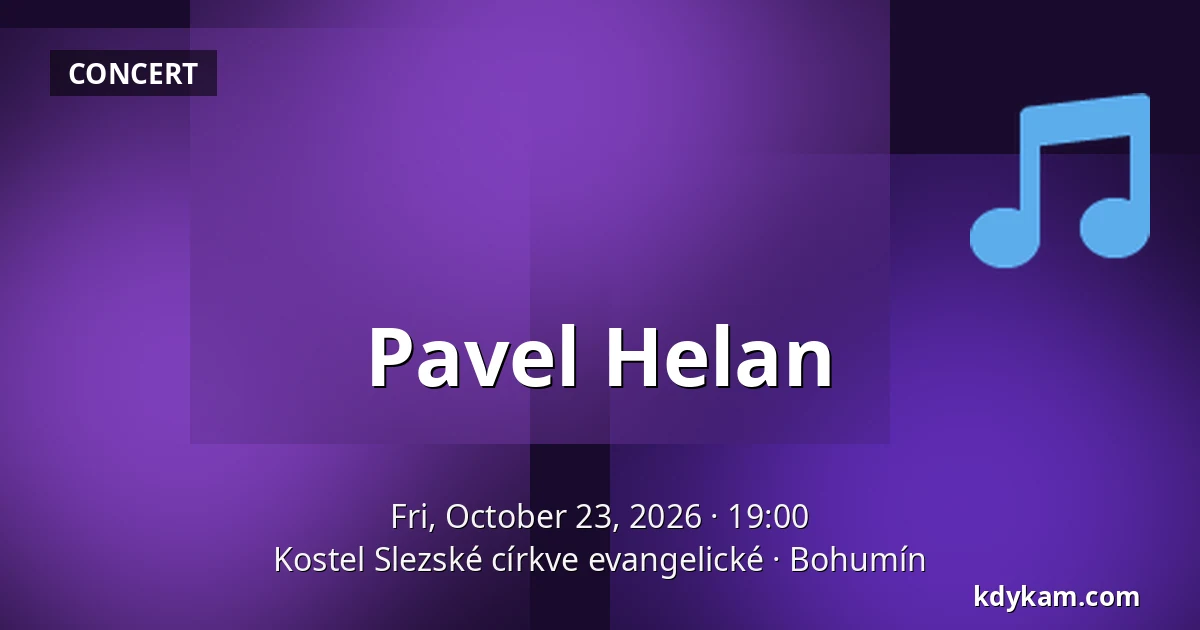 Pavel Helan — Kostel Slezské církve evangelické, Bohumín