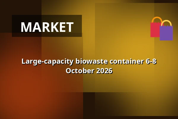 Large-capacity biowaste container 6-8 October 2026 — Slatina, Brno