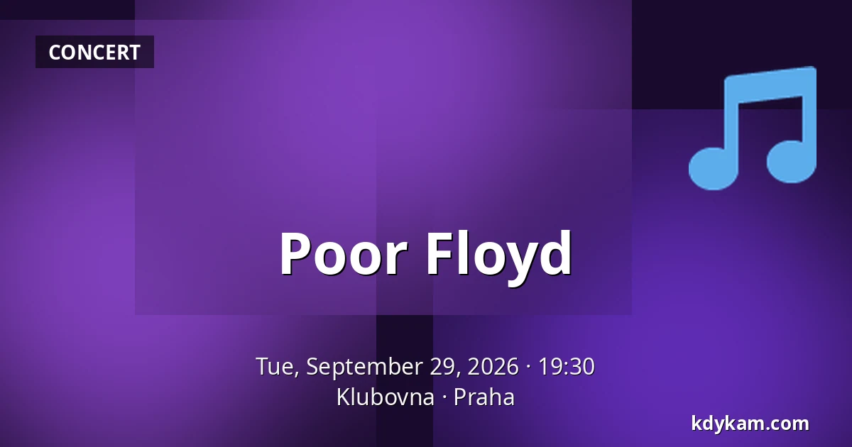Poor Floyd — Klubovna, Prague