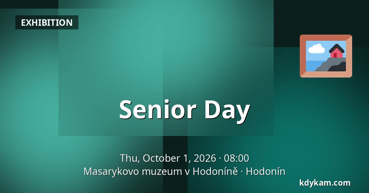 Senior Day — Masaryk Museum in Hodonín, Hodonín
