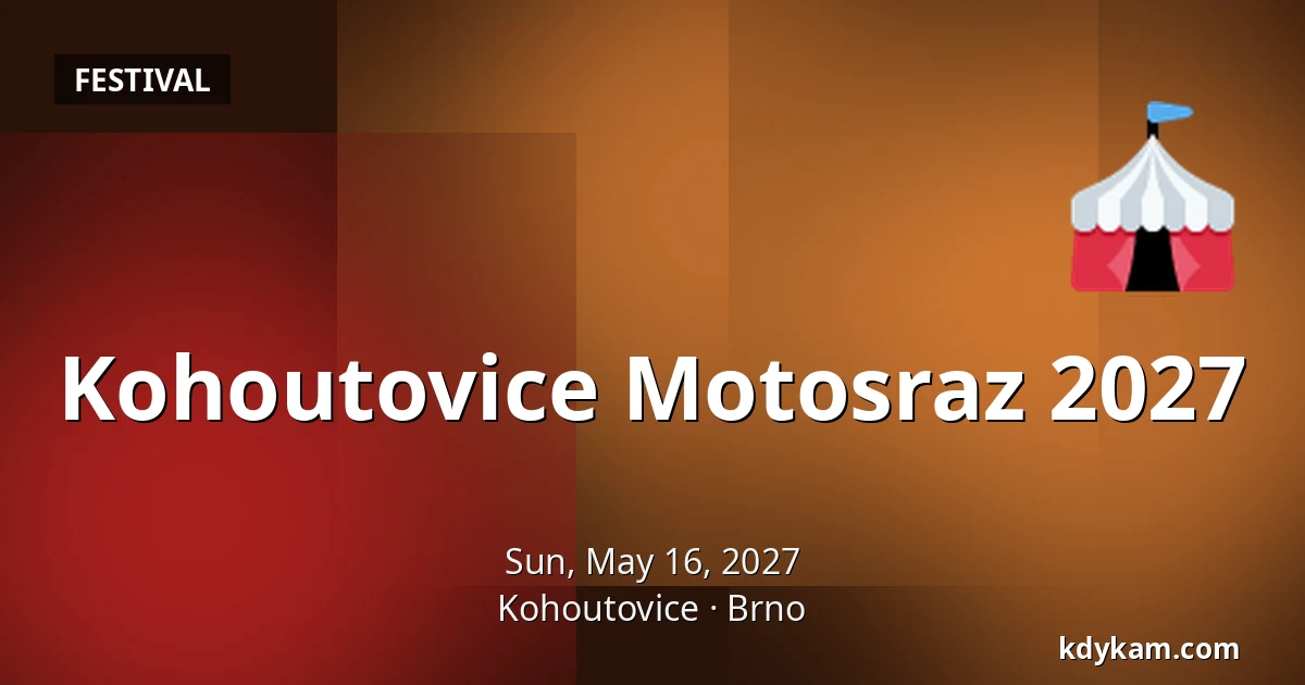 Kohoutovice Motosraz 2027 — Kohoutovice, Brno
