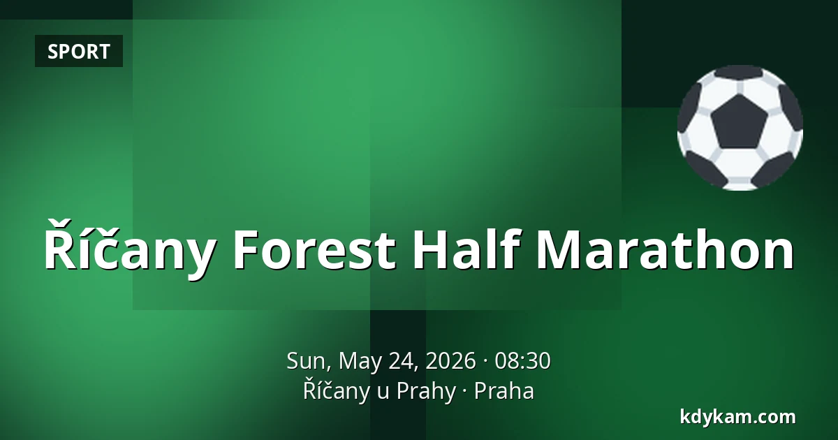 Říčany Forest Half Marathon — Říčany u Prahy, Prague