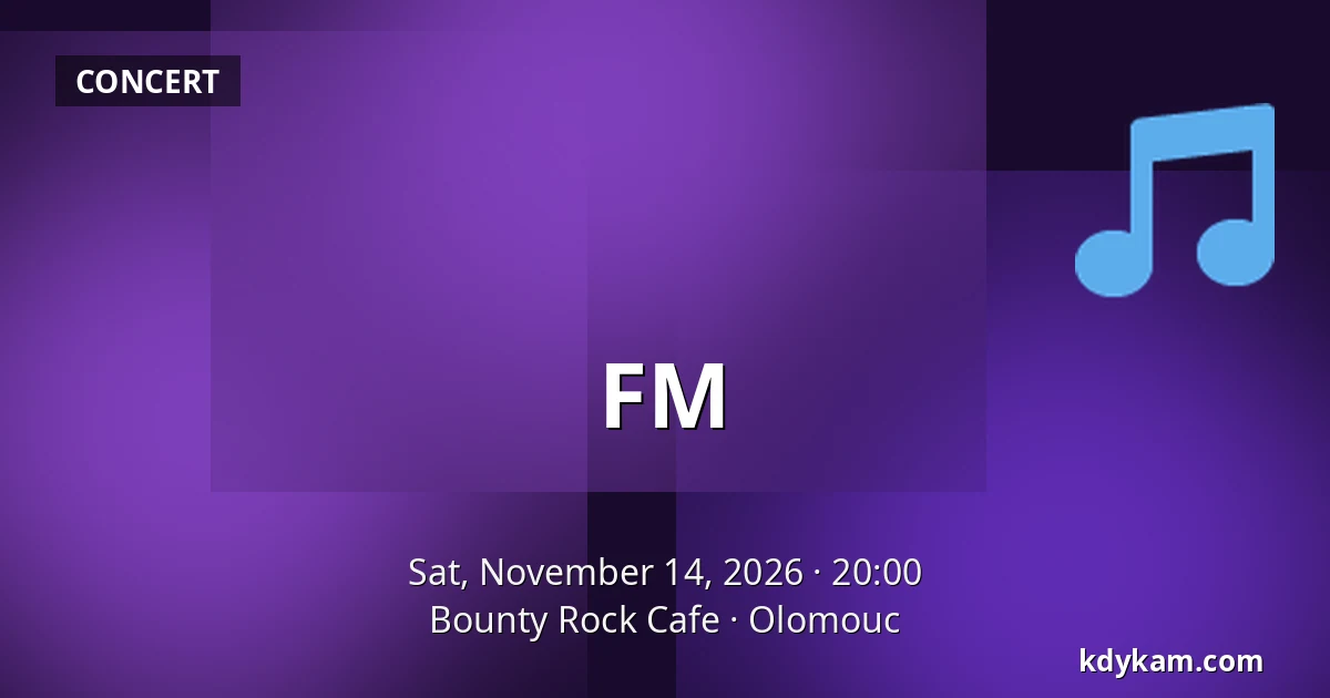 FM — Bounty Rock Cafe, Olomouc