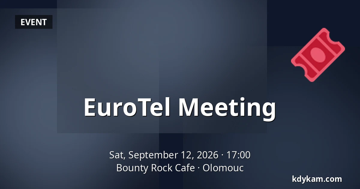 EuroTel Meeting — Bounty Rock Cafe, Olomouc