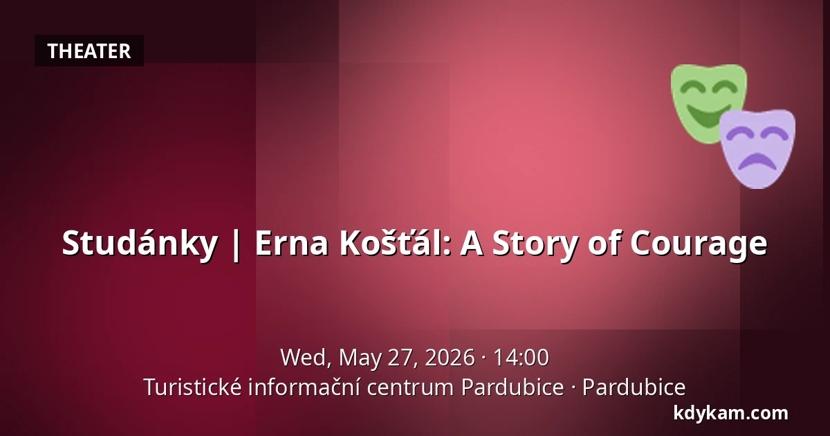 Studánky | Erna Košťál: A Story of Courage — Pardubice Tourist Information Centre, Pardubice