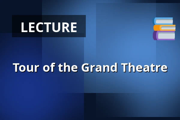 Tour of the Grand Theatre — divadlo j. k. tyla, Pilsen