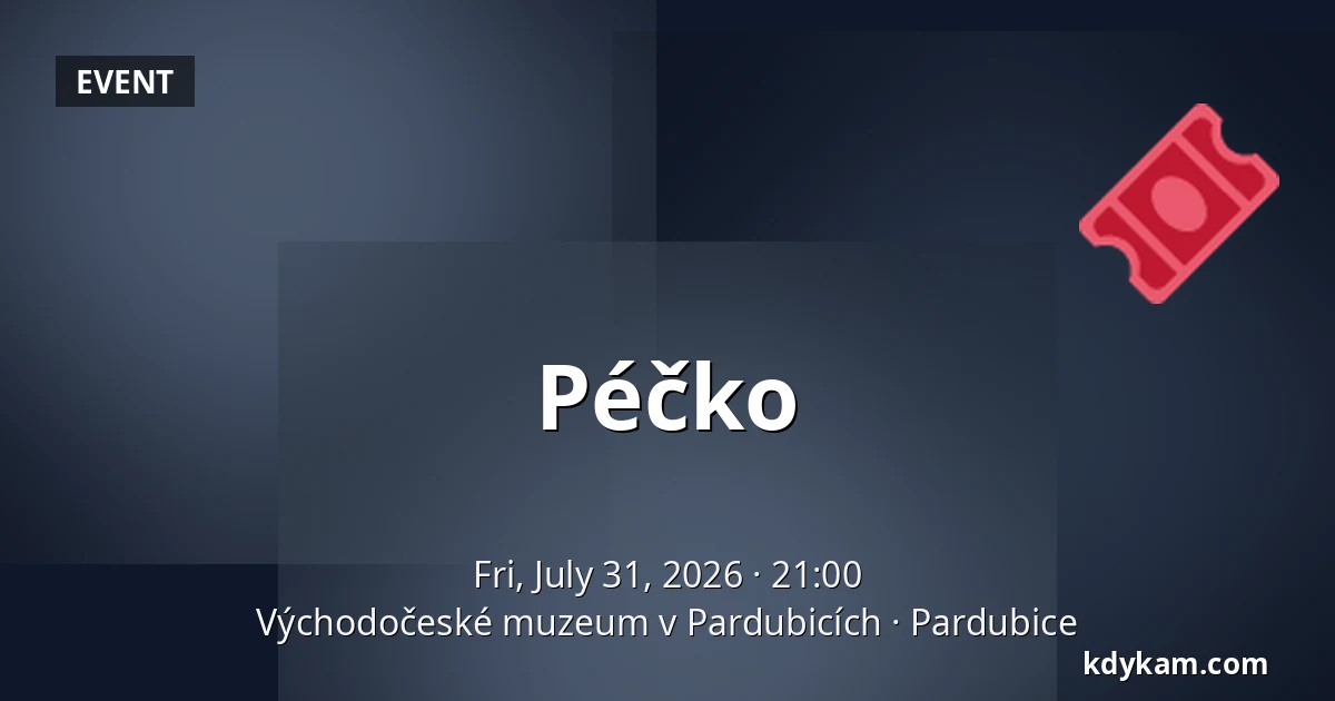 Péčko — East Bohemian Museum in Pardubice, Pardubice