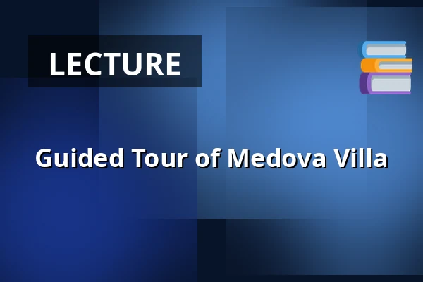 Guided Tour of Medova Villa — Malá scéna, Mikádo, Humpolec