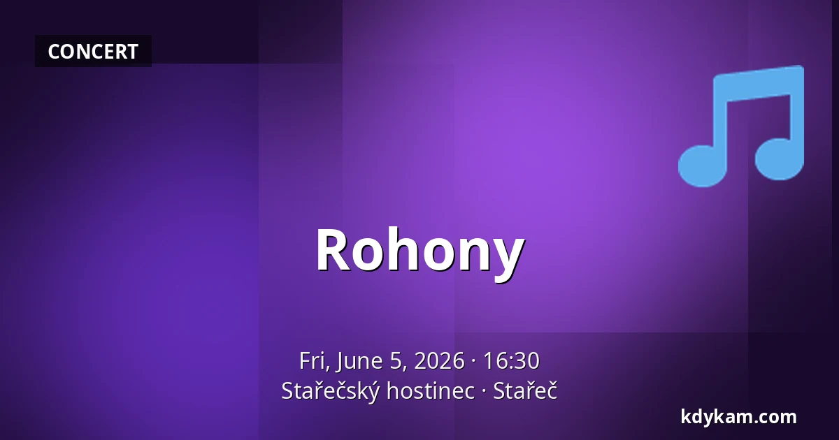 Rohony — Stařečský hostinec, Stařeč