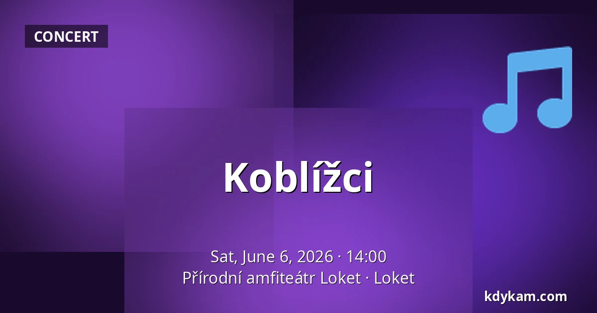 Koblížci — Přírodní amfiteátr Loket, Loket