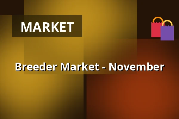 Breeder Market - November — Výstaviště, Kroměříž
