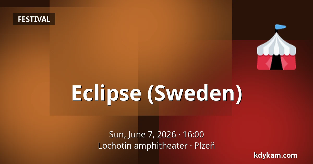 Eclipse (Sweden) — Lochotin amphitheater, Plzeň