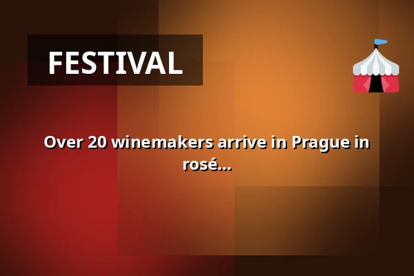 Over 20 winemakers arrive in Prague in mid-May with seven thousand bottles of rosé wine — Rašínovo nábřeží, Prague