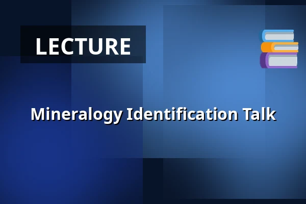 Mineralogy Identification Talk — Národní muzeum, Prague