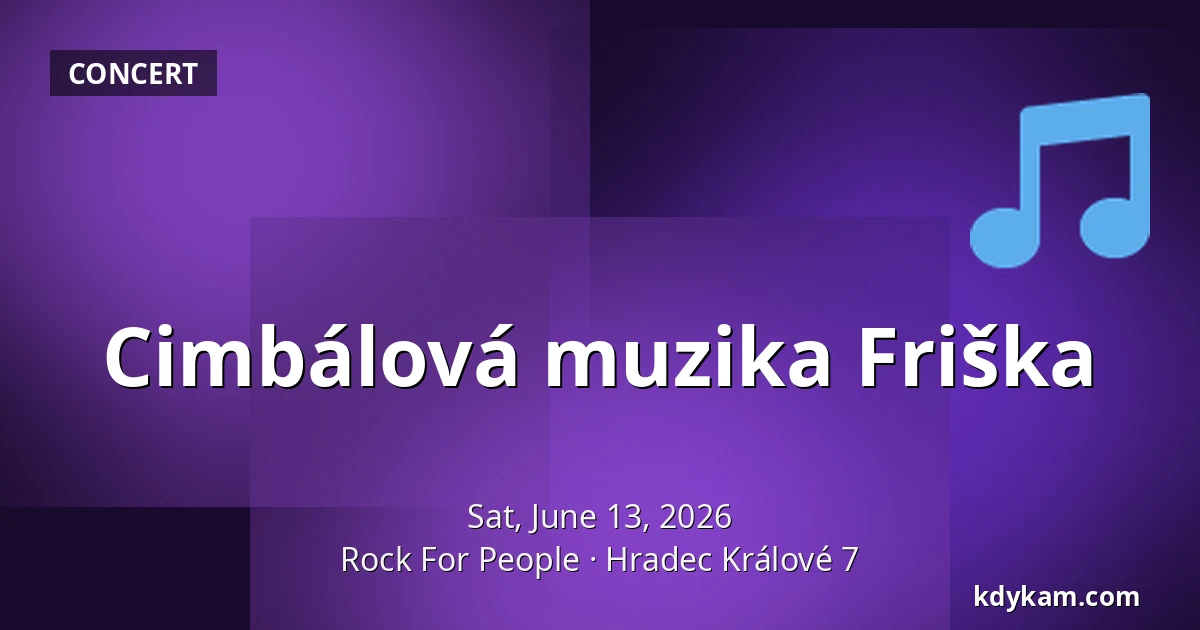 Cimbálová muzika Friška — Rock For People, Hradec Králové 7