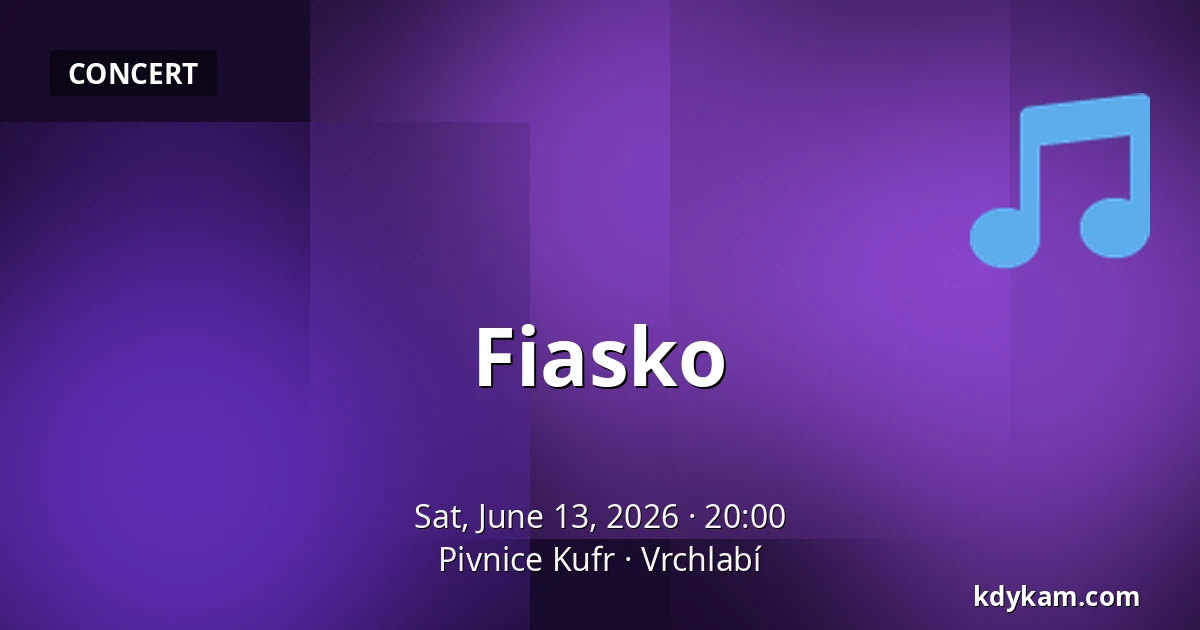 Fiasko — Pivnice Kufr, Vrchlabí