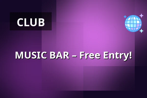 MUSIC BAR – Free Entry! — Rock Café, Prague