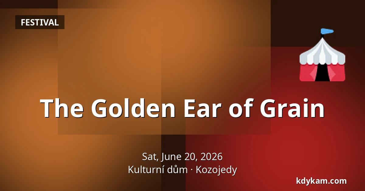 The Golden Ear of Grain — Cultural Centre, Kozojedy
