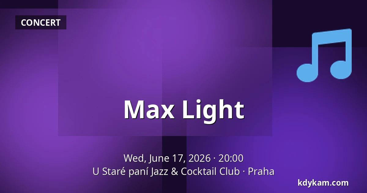 Max Light — At the Old Lady Jazz & Cocktail Club, Prague