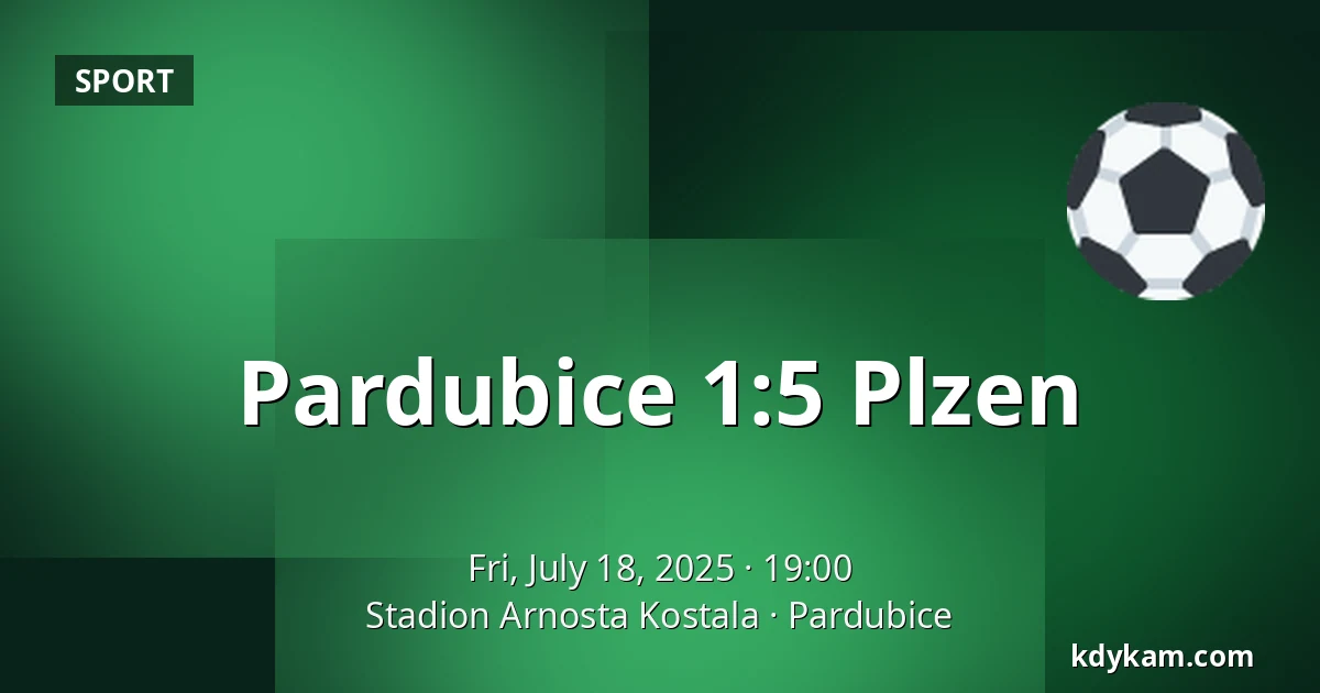 Pardubice – Plzen — Stadion Arnosta Kostala, Pardubice