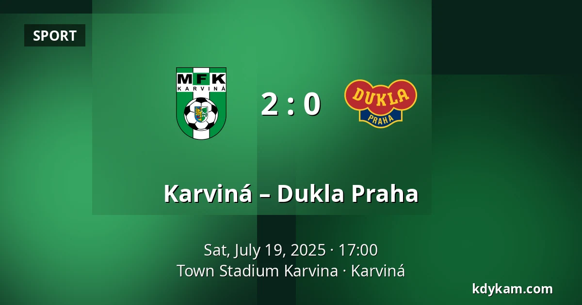 Karviná – Dukla Praha — Town Stadium Karvina, Karviná