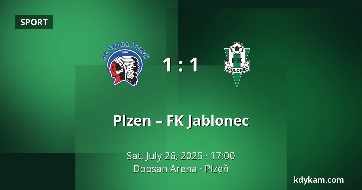 Plzen – FK Jablonec — Doosan Arena, Pilsen
