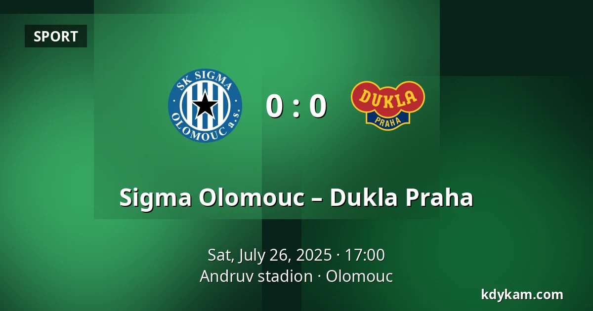 Sigma Olomouc – Dukla Praha — Andruv stadion, Olomouc