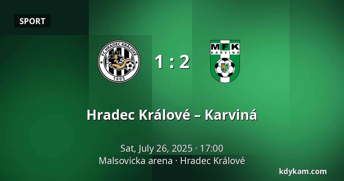 Hradec Králové – Karviná — Malsovicka arena, Hradec Králové