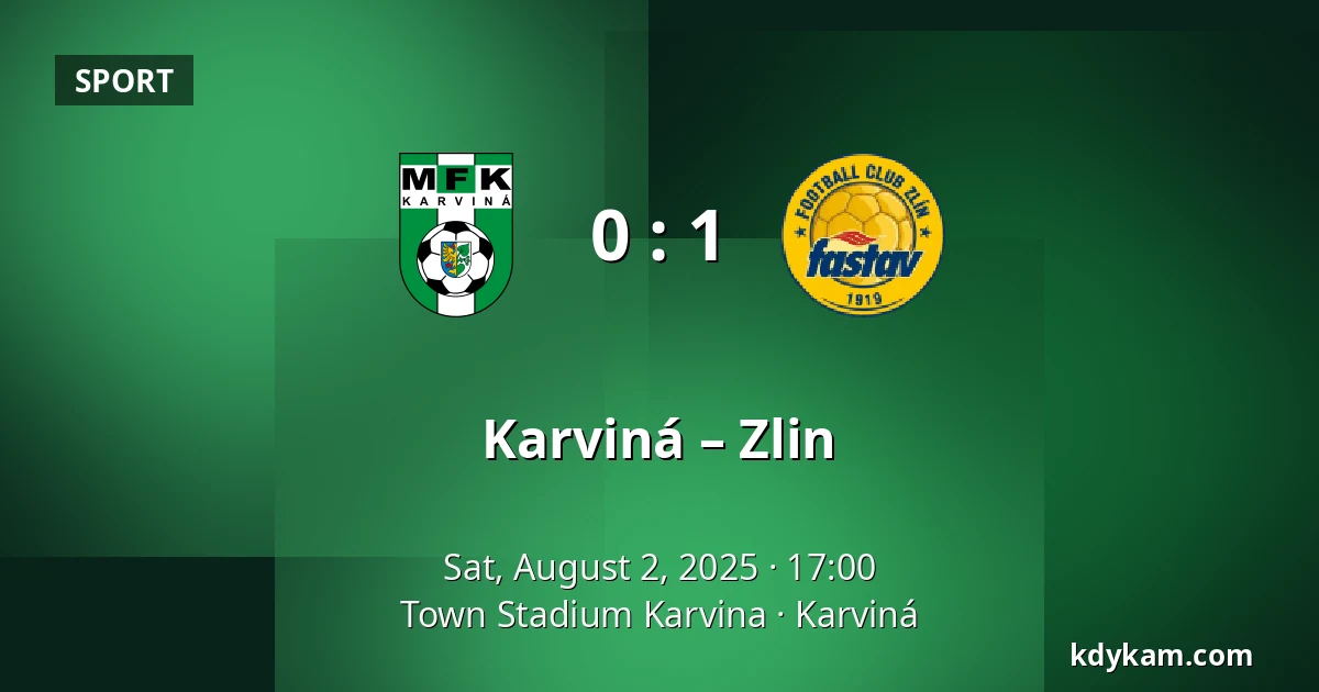 Karviná – Zlin — Town Stadium Karvina, Karviná