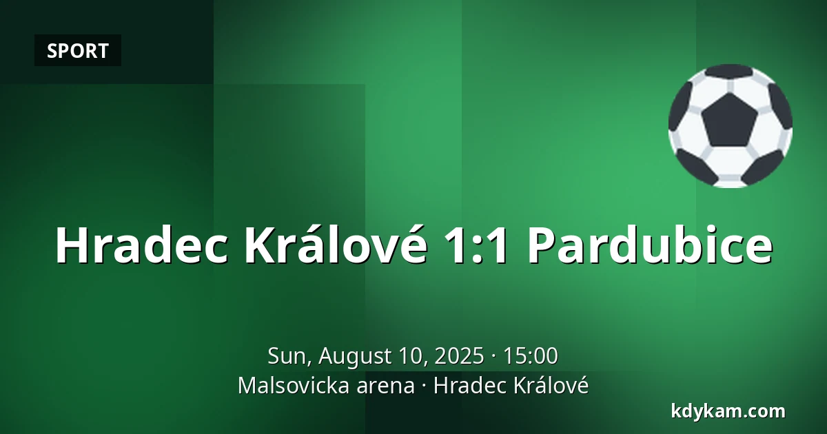 Hradec Králové – Pardubice — Malsovicka arena, Hradec Králové
