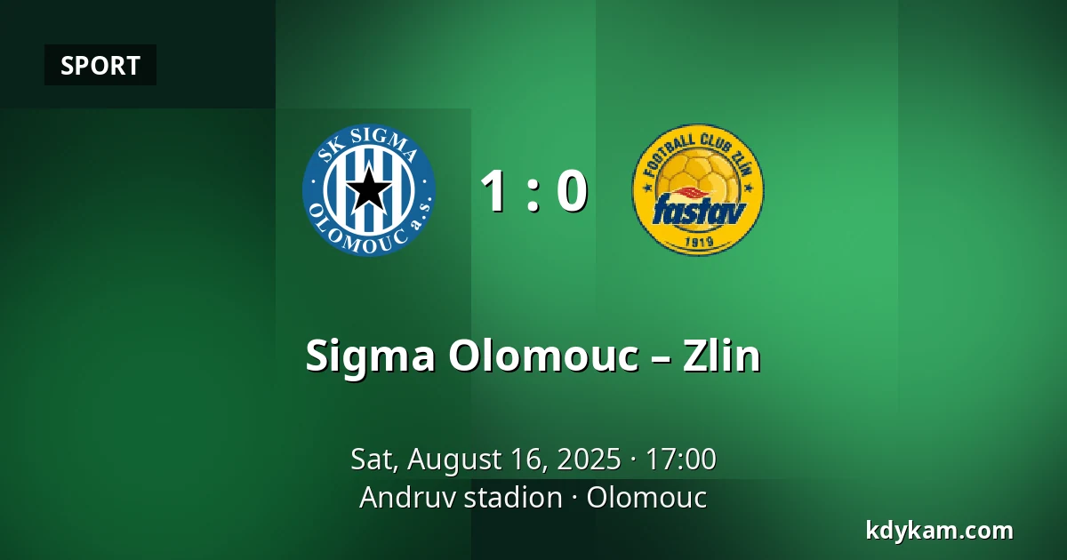 Sigma Olomouc – Zlin — Andruv stadion, Olomouc