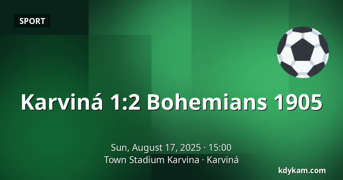 Karviná - Bohemians 1905 — Town Stadium Karvina, Karviná