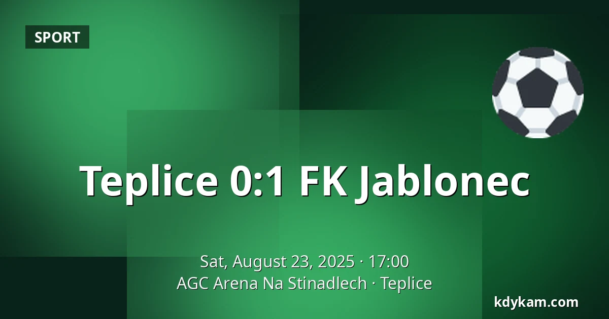 Teplice – FK Jablonec — AGC Arena Na Stinadlech, Teplice