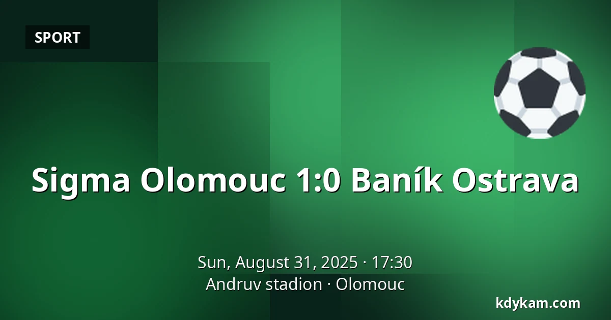 Sigma Olomouc – Baník Ostrava — Andruv stadion, Olomouc