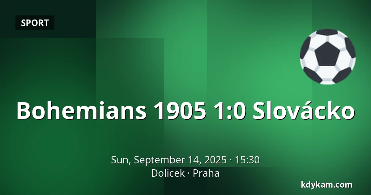 Bohemians 1905 – Slovácko — Dolicek, Prague