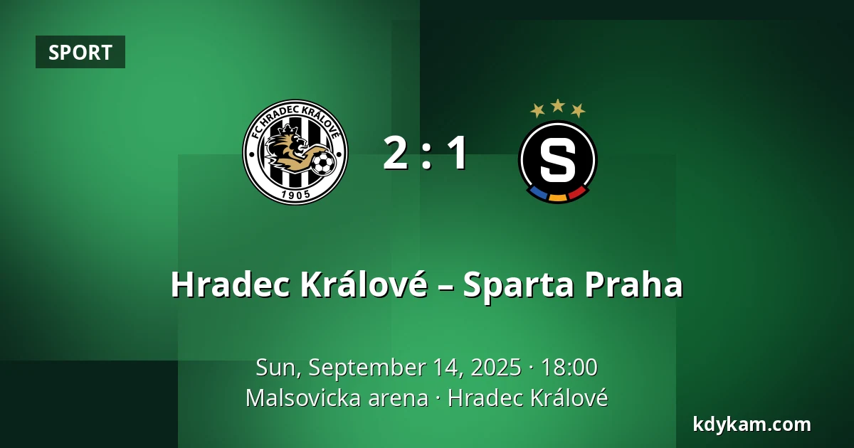 Hradec Králové – Sparta Praha — Malsovicka arena, Hradec Králové