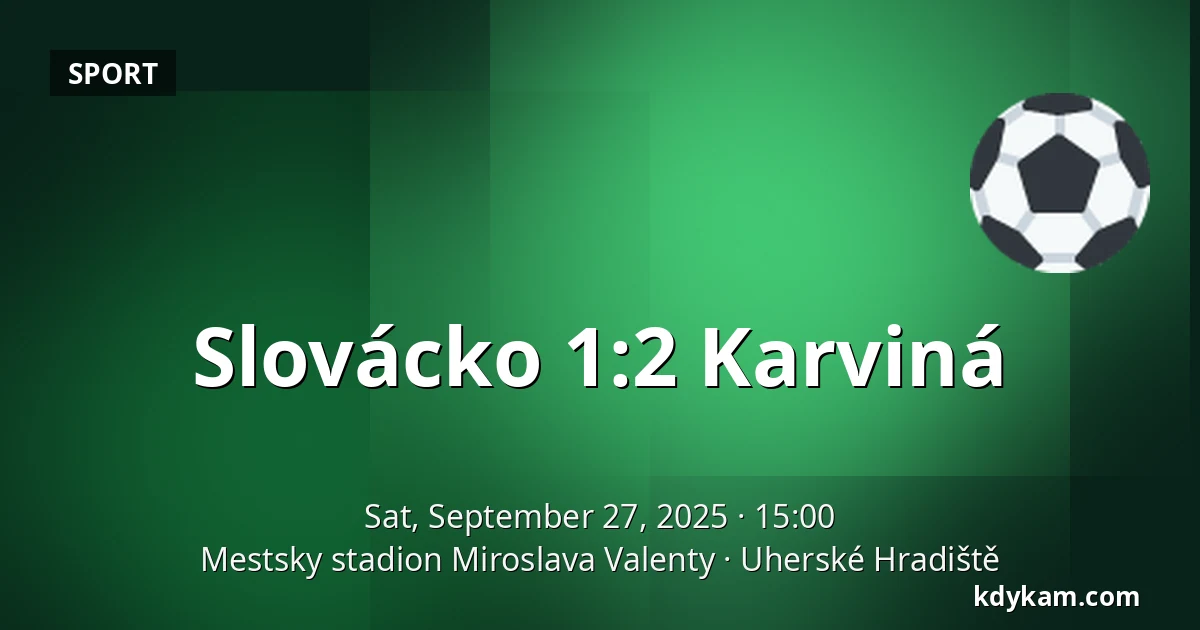 Slovácko - Karviná — Mestsky stadion Miroslava Valenty, Uherské Hradiště