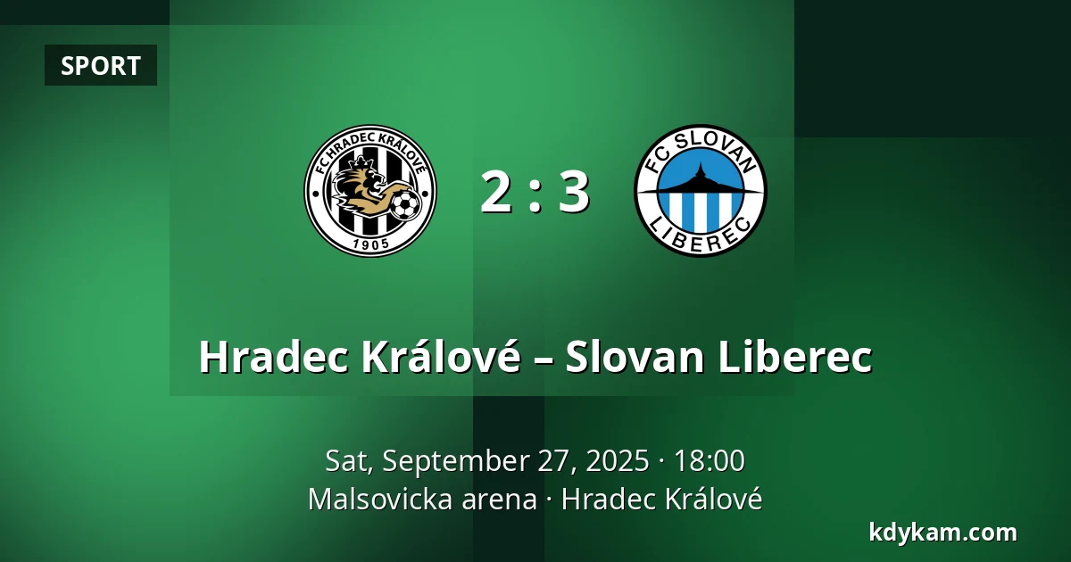 Hradec Králové – Slovan Liberec — Malsovicka arena, Hradec Králové
