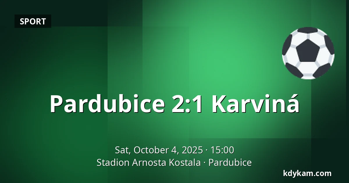 Pardubice - Karviná — Stadion Arnosta Kostala, Pardubice