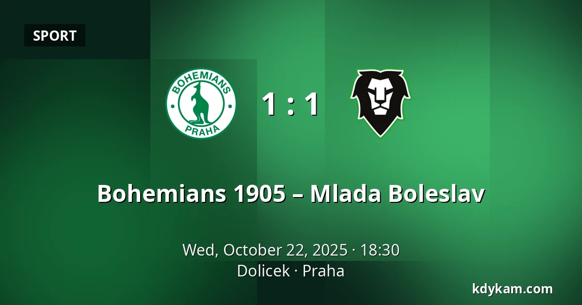 Bohemians 1905 – Mlada Boleslav — Dolicek, Prague