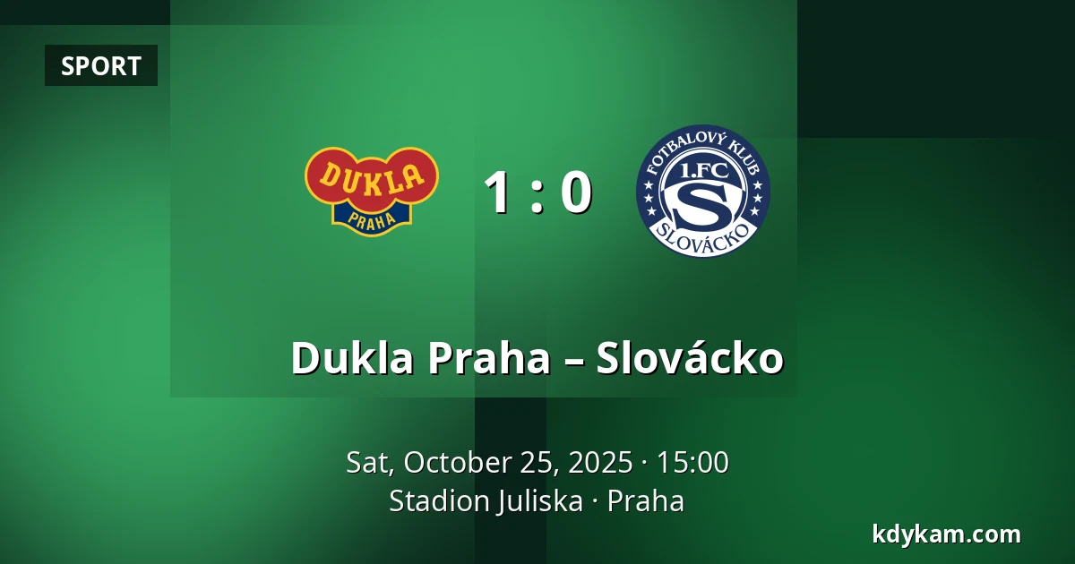 Dukla Praha – Slovácko — Stadion Juliska, Prague