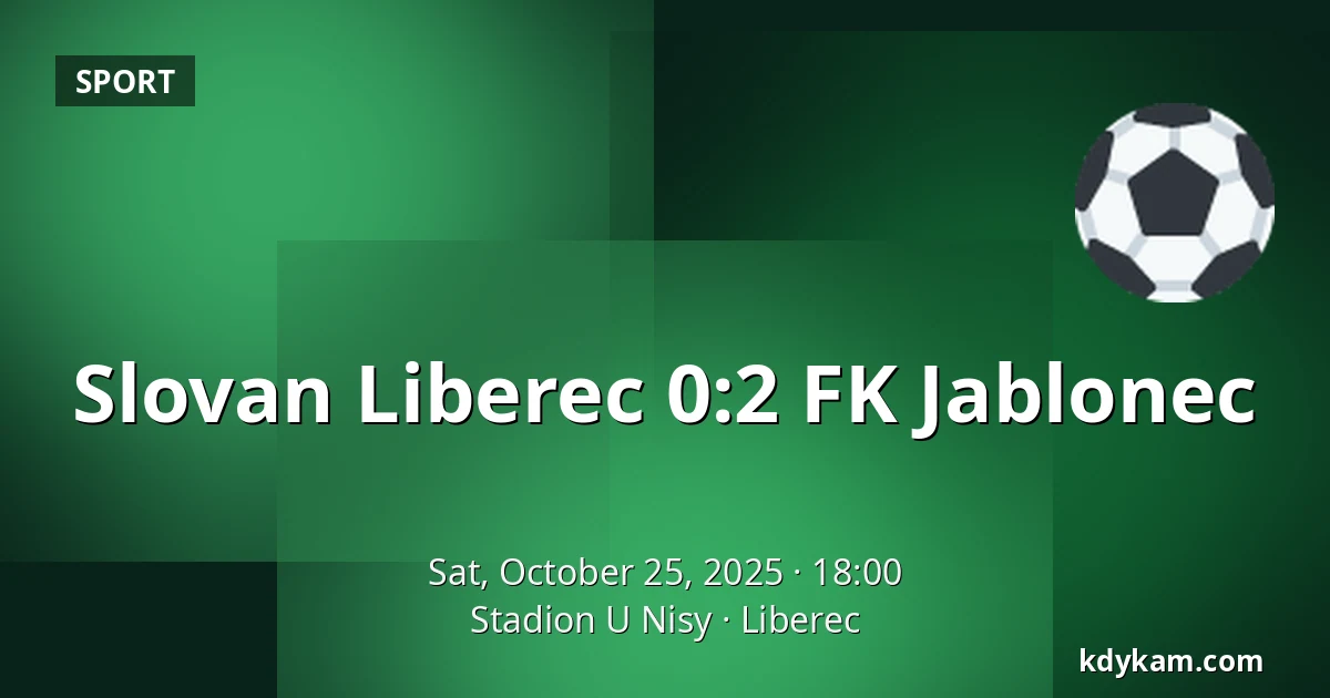 Slovan Liberec – FK Jablonec — Stadion U Nisy, Liberec