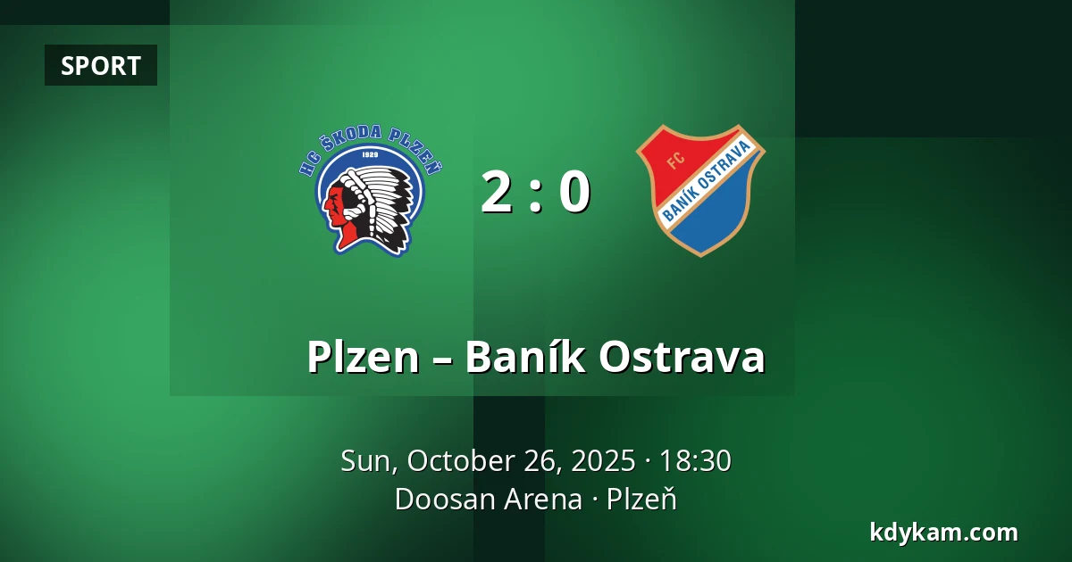 Plzen – Baník Ostrava — Doosan Arena, Pilsen