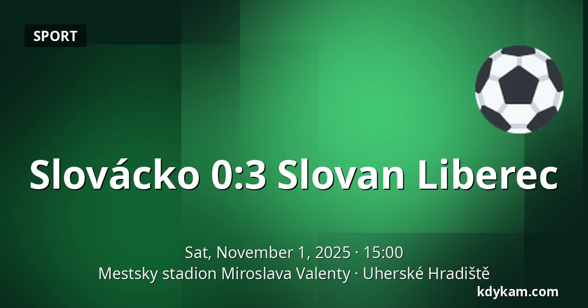 Slovácko – Slovan Liberec — Mestsky stadion Miroslava Valenty, Uherské Hradiště