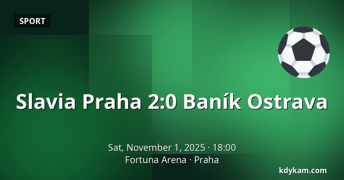 Slavia Praha – Baník Ostrava — Fortuna Arena, Prague